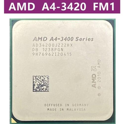 AMD–cpu double cœur A4-Series A4-3420 3420 , fonctionne correctement, processeur de bureau