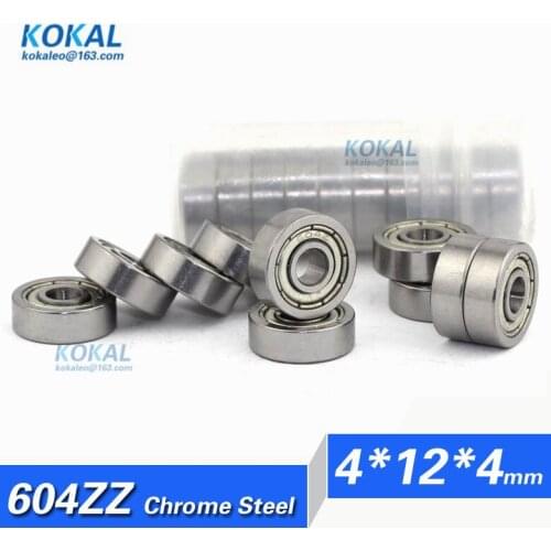 [CM604ZZ]Free Shipping 10pcs chrome steel minisize 604-2z 604zz medical small bearing 604zz 604 4mm*12mm*4mm