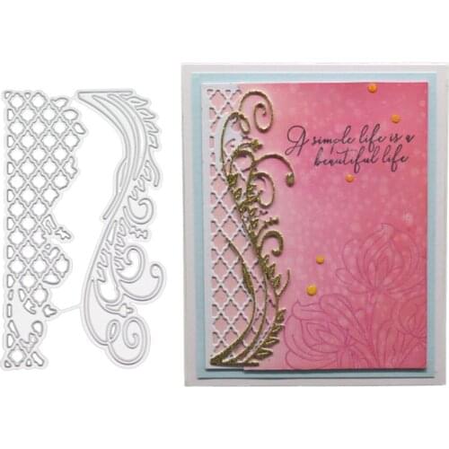 Flower Backdrop Metal Cutting Dies Stencil DIY Scrapbooking Album Stamp Paper Card Embossing Craft Decor