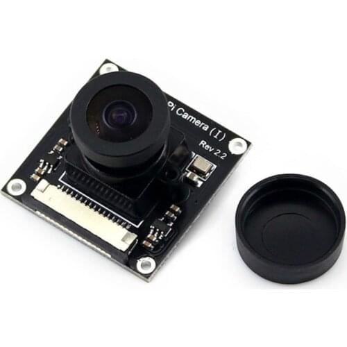 Waveshare Raspberry Pi Camera (I) for RPi A /B /B+/ 2 B/3 B Adjustable Focal Length Fisheye Lens Wider Field of View Module Kit