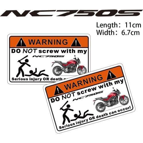 KODASKIN 2 Pieces Do Not Screw Warning Sticker Decal for HONDA NC-750S