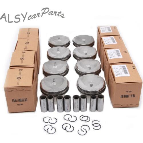 YIMIAOMO Engine Piston &Piston Ring Kit For Volkswagen Touareg Audi A6 Avant A5 S5 A8 Q7 4.2L V8 079 107 065 AD 079 107 066 AT