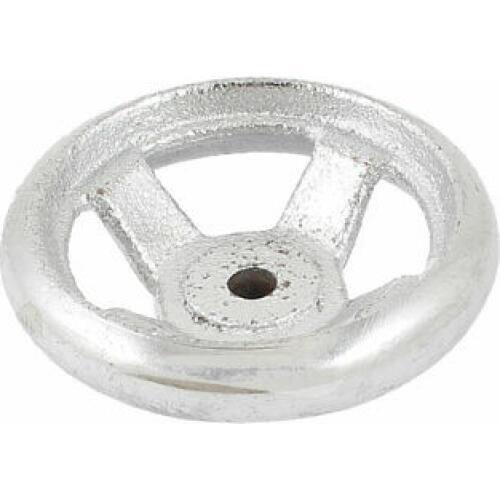 69mm x 29mm Round Metal Hand Wheel Silver Tone for Milling Machine