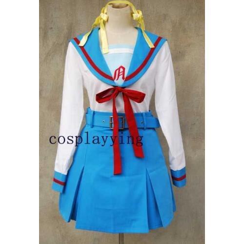 The melancholy of Haruhi Suzumiya Cosplay Costume Dress For Girls Tailor Make