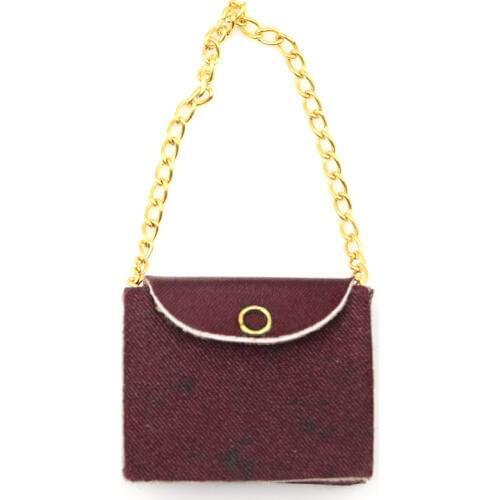 1/12 Scale Newest Dollhouse Miniature Womens Fashion Bag Handbag Model Toy for 12th Dolls House Accessories