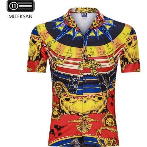 MITEKSAN Men's Short Sleeve Shirts