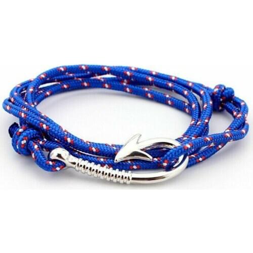 Multi Layer Anchor Bracelet Handmade Unisex Sailor Jewelry Rope Charm Wristband