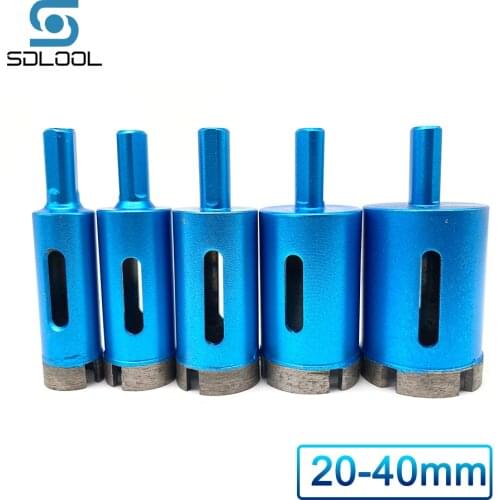 20-40mm 5pcs Set Diamond Drill Bits Hole Saw Cutter Tool for Glass Marble Granite