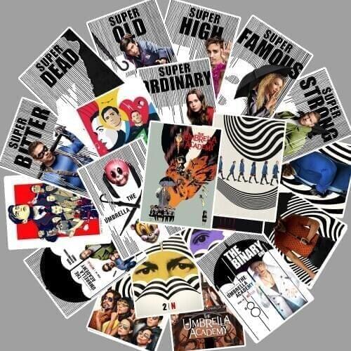 25 Pcs/Lot TV The Umbrella Academy Stickers for Fans Gift Car Laptop Bicycle Backpack DIY Waterproof PVC Toy Stickers