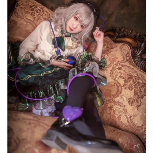 New Hot Game Touhou Project Komeiji Koishi Cosplay Costume Cute Formal Skirt Activity Party Role Play Clothing Custom-Make Any