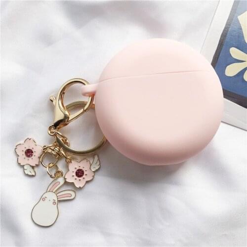New Earphone Cases for Huawei FreeBuds 3 Case 3D Cartoon Silicone Anti-slip Protective Case with Keychain FreeBuds 3 Accessories
