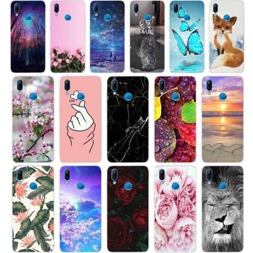 A silicone case for huawei Nova 3 3i case soft TPU Back phone cover for Nova3 nova3i INE-LX2 INE-LX9 funda cover Coque bumper