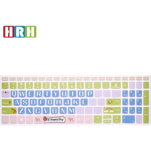 HRH Stylish Design Silicone Keyboard Covers Keypad Skin Protector Protective Film For Lenovo Xiaoxin cao5000-15,ideapad 320s