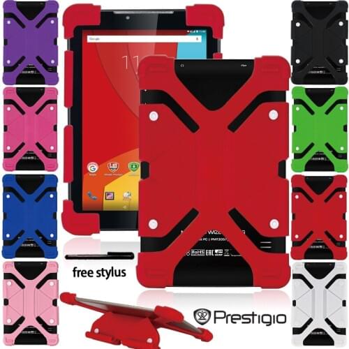 Silicone Stand Cover Case for Prestigio Grace/MultiPad/Muze/Wize 10.1" Waterproof Tablet Cases Covers