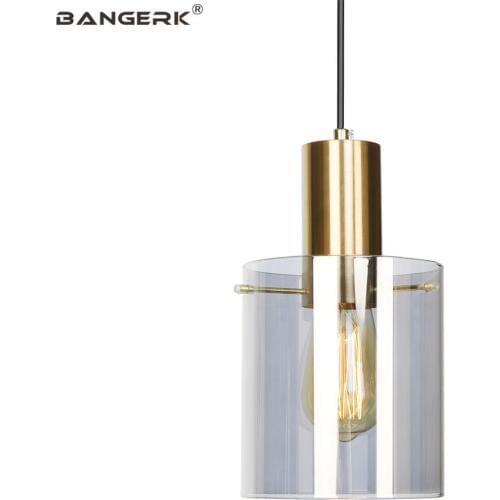 Glass Shade Pendant Lights Nordic Modern LED Hanging Lamp Loft Decor Edison Fixtures Dining Room Bedroom Home Lighting Hanglamp