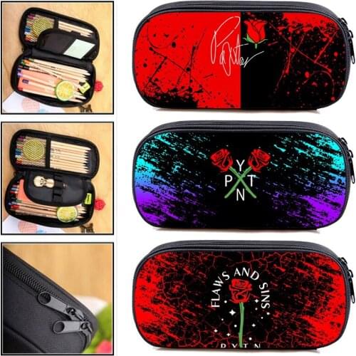 3D Payton Moormeier Cosmetic Bags Women PYTN Printed Net Red Pencil Case Makeup Bag School Supplies Funny Zipper Pouch Kpop Hot