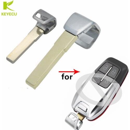 KEYECU 2PCS X Replacement Remote Key Blade Emergency Insert for Ferrari 458 588 LaFerrari 488 GTB 2016-2018