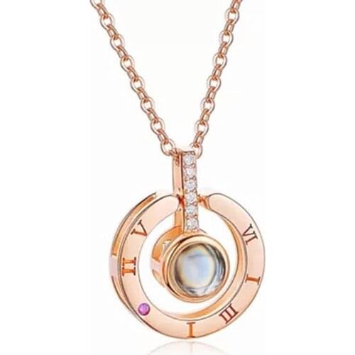 SILVERHOO 925 Sterling Silver For Women Charms Minimalist Flower Shape Original Pendant Necklaces Classic Zirconia Necklace