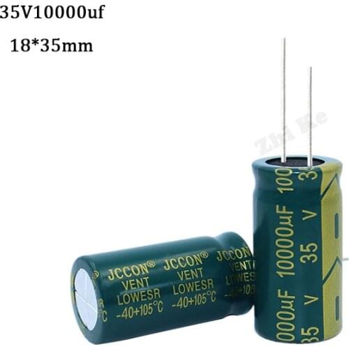 1pc/lot high frequency low impedance 35V 10000UF 18*35MM aluminum electrolytic capacitor 10000uf 35v 35V10000UF 20