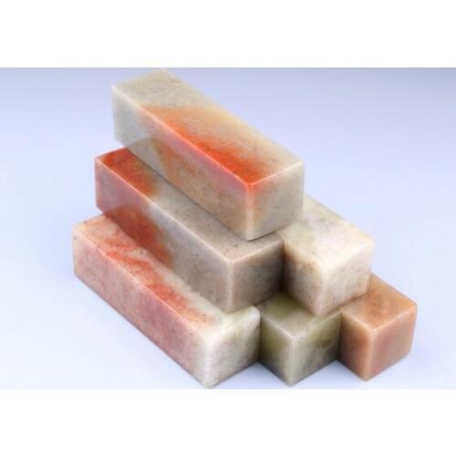 2x2x7cm Shoushan Shi Qingshi Sealing Chapter Seal Stone Name Painting and Calligraphy Exercises 10pc