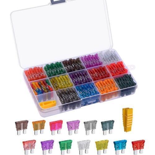 130Pcs Standard Blade Car Fuse Assortment,1A 2A 3A 4A 5A 7.5A 10A 15A 20A 25A 30A 35A 40A Auto Medium Blade Fuses Kit - Atc/Ap