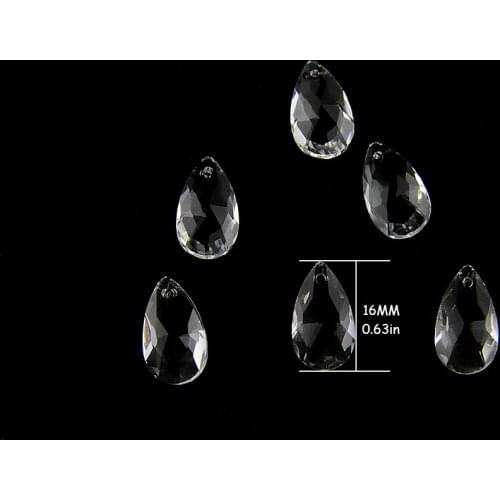 16mm Natural Red,Purple Crystal Water Drop Teardrop Pendant For Women Necklace Jewelry Diy Making 2018 Fashion