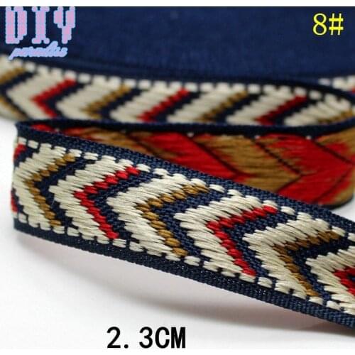 40yards Colorful Embroidered Flower Webbing Lace Trim Ribbon Sewing Wedding Bridal Dress DIY Fabric Craft