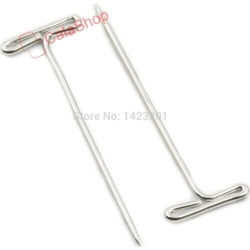 500 pcs / Lot 45MM 1 3/4" T-Pins Safety STEEL Straight Pins Pin Finish Nickle