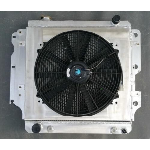 High Performance Aluminum Radiator & Shroud & Fan 1987-2006 For JEEP WRANGLER YJ/TJ 2.4L-4.2L 88 89 90 91 92 93 94 95 96 97 98