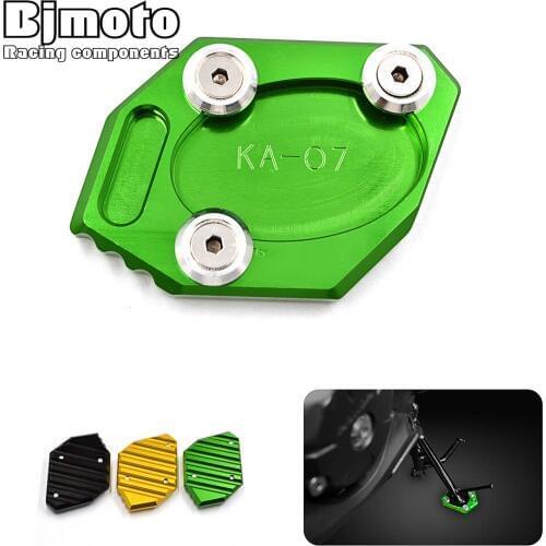 Side Stand Pad Enlarge Kickstand Extension Support Plate For Kawasaki Ninja 300 ZX300R Ninja 250 ZX250R 2013 - 2014 2015 2016