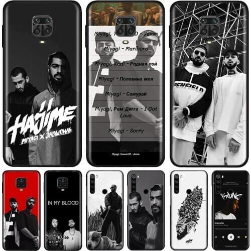 Miyagi & Andy Panda Silicone Cover For Xiaomi Redmi Note 10 10S 9 9S Pro Max 9T 8T 8 7 6 5 Pro 5A Phone Case