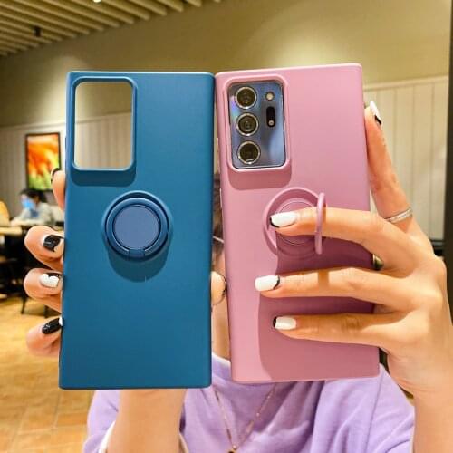 SoCouple Ring grip case for Samsung A52 50 70 72 10 20 30 32 S21 S20FE S8 S9 S10 Note 9 10 20 Plus Ultra Soft Phone Holder Cover