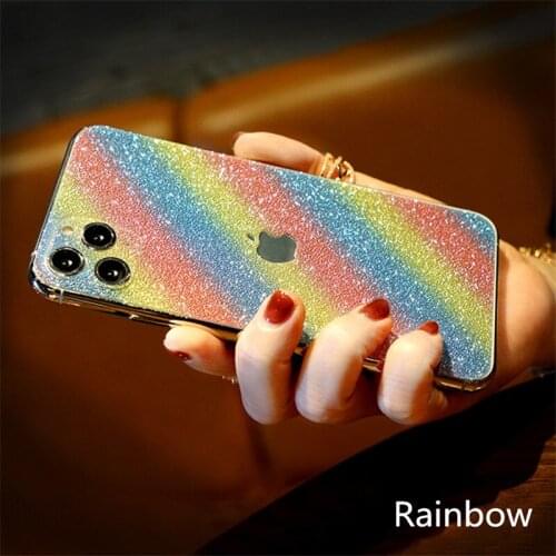 For iPhone 12 11 Pro Max mini XS XSMax XR X SE iPhone12 iPhone7 8 Plus Protector Stickers Flash Point Decorative Back Film