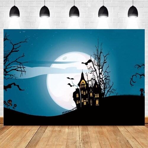 Yeele Photocall Halloween Background Dead Tree Moon Clouds Baby Portrait Backdrop Props Photography For Photo Studio Photophone