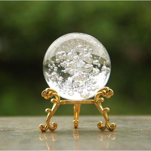 5/6cm Crystal Bubble Ball Glass Magic Sphere Home Decoration Ornaments Decorative Figurines Miniature Fountain Dedicated Ball