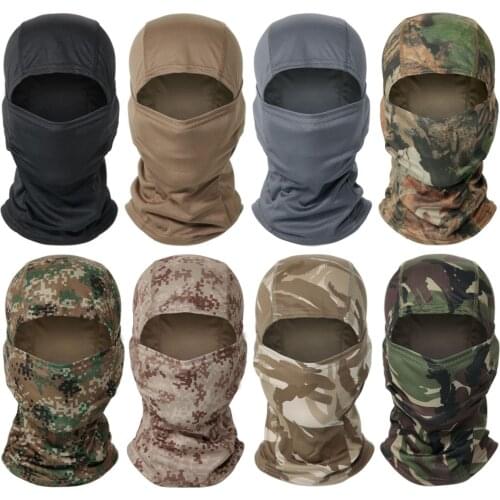 Camouflage Balaclava Full Face Scarf Ski Cycling Full Face Cover Winter Neck Head Warmer Tactical Airsoft Cap Helmet Liner