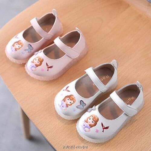 Summer New Fashion Cartoon Girls Sandals Childrens Beach Shoes Sofia Princess Shoes Sandals Korean Version