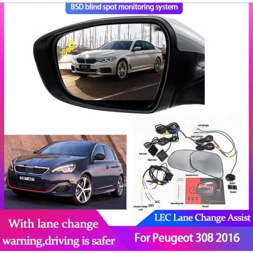 Millimeter Wave Radar Blind Spot Monitoring BSA BSD BSM for Peugeot 308 2016 Assist Driving Parallel Safety Lane Change Assist
