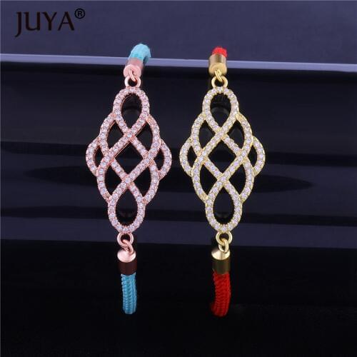 Fashion Summer Popular Accessories Adjustable Rope Bracelet Pulseira Zircon Geometric Charm Pendant Women Bracelets Bangles
