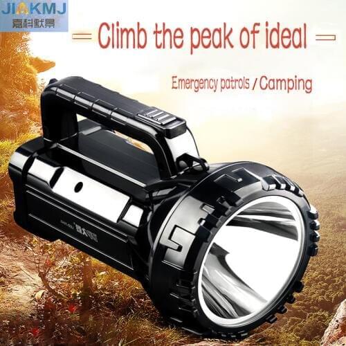 2018 New LED strong light flashlight,rechargeable searchlight super bright outdoor patrol multi-function portable miners lamp