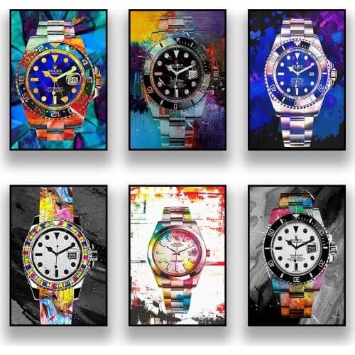 Nordic Style Color Watch Canvas Painting Poster Modular Wall Art And Prints Modern Living Room Bedroom Home Decor Cuadros