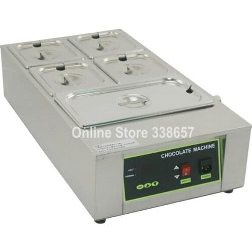 5 Tanks tabletop chocolate melting machine chocolate warmer melter enrobing equipment machinery
