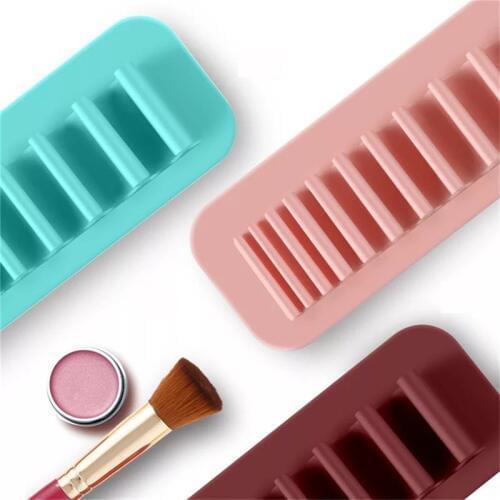 New Silicone Makeup Brush Holder Creative Self-absorption Storage Box Cosmetic Pencil Storage Rack Bathroom Storage Rack