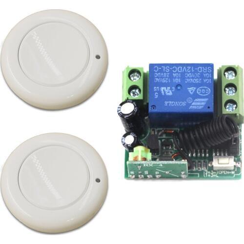 New Single Color 315MHz 433MHz DC 12V 1CH RF Wireless Mini Switch Relay Receiver Remote Controllers for Smart Home 315/433mhz