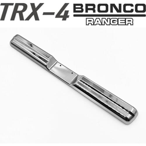 Rc Crawler Car TRX-4 Ford BRONCO Metal All Aluminum Chrome Plated Rear Bumper Protector Guard