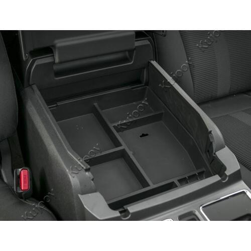 1Pcs Car Center Console Armrest Storage Box Holder Pallet Cover Trim For Ford F150 2015+ Car Styling ABS