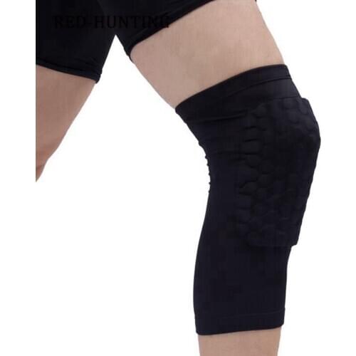 1PCS Breathable Sports Football Basketball Knee Pads Honeycomb Knee Brace Leg Sleeve Calf Compression Knee Support Protection