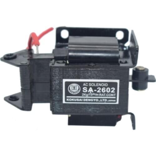 1PC SA-2602 AC 110V AC 220V Suction 2KG Stroke 15mm Tractive Type Solenoid Electromagnet