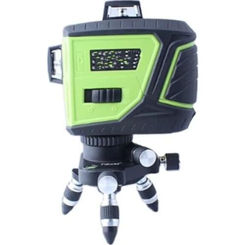 12 lines 3D green beam floor multi machine spirit level laser level