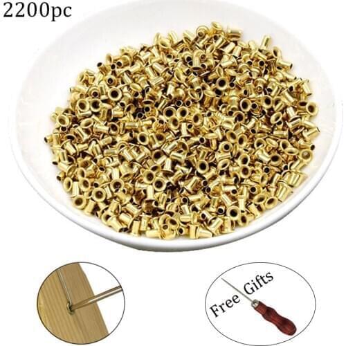 2200 Pcs Bee Beehive Nest Box Threading Hole Nest Box Nest Foundation Apiculture Copper Eye Beekeeping Tools
